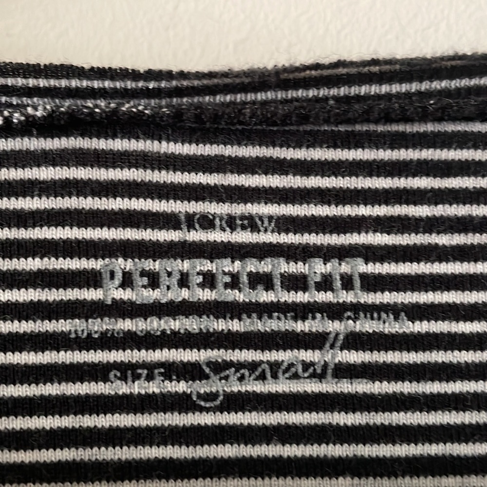 J. Crew Perfect Fit Ruffle Henley Tee - Picture 4 of 5